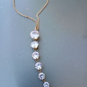 Gold CZ Necklace BRAND NEW